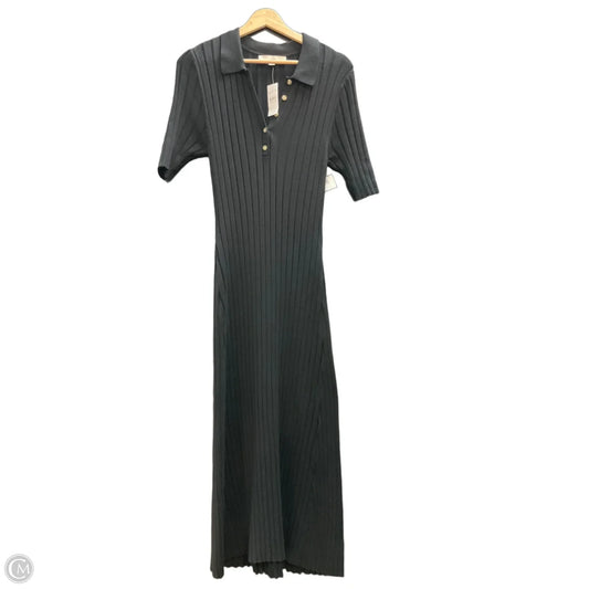 Dress Casual Midi By Loft In Black, Size: L