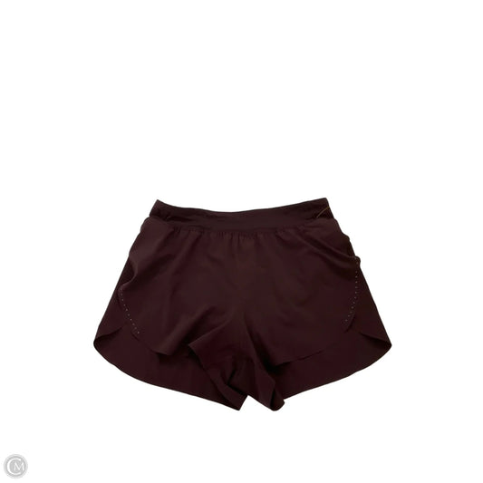 Athletic Shorts By Lululemon In Maroon, Size: S