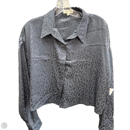 Top Long Sleeve By Clothes Mentor In Black, Size: L