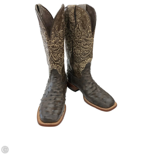 Boots Leather By Clothes Mentor In Brown, Size: 9