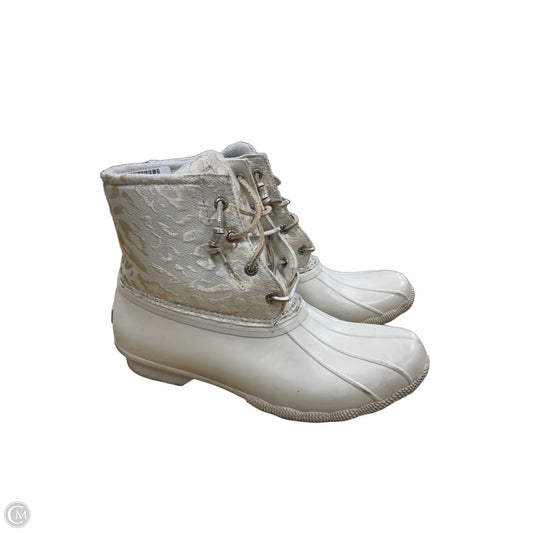 Boots Rain By Sperry In White, Size: 9.5