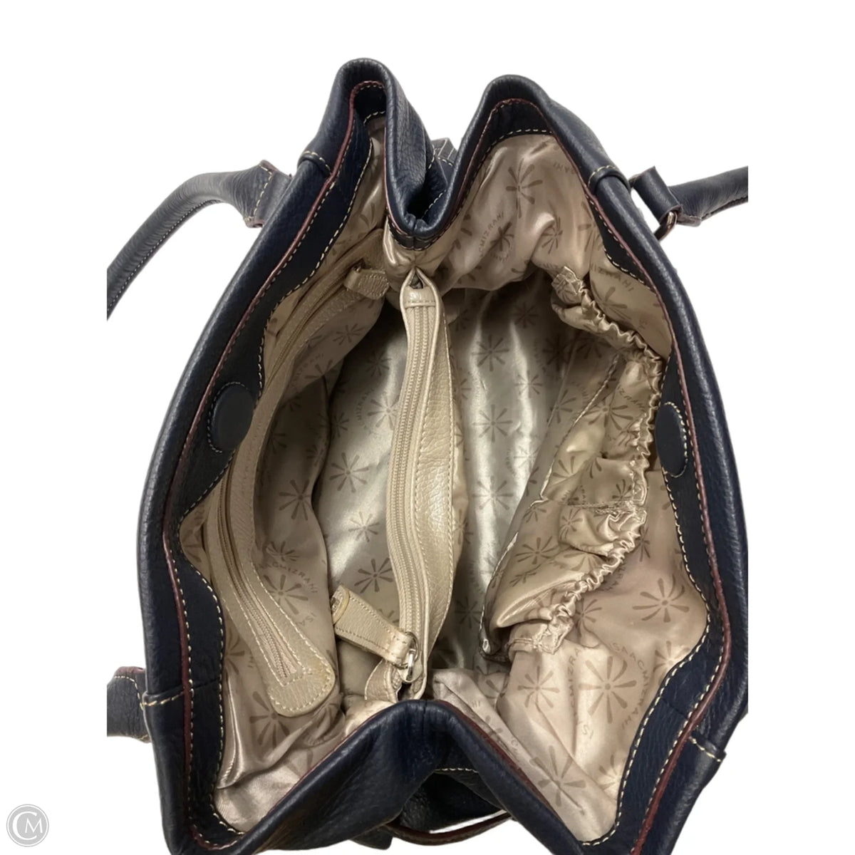 Handbag Leather By Isaac Mizrahi, Size: Medium