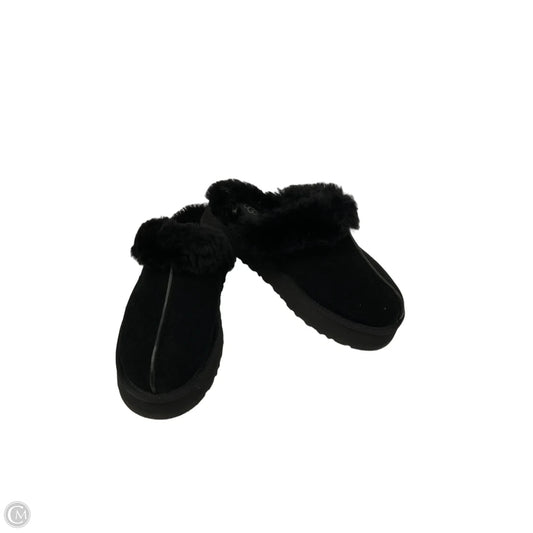Slippers Designer By Ugg In Black, Size: 10