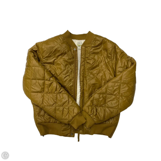 Jacket Puffer & Quilted By Offline In Yellow, Size: M