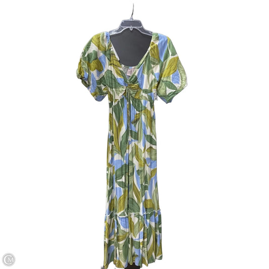 Dress Casual Midi By Clothes Mentor In Floral Print, Size: M