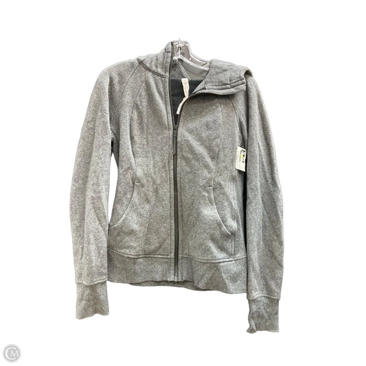 Sweatshirt Hoodie By Lululemon In Grey, Size: 6