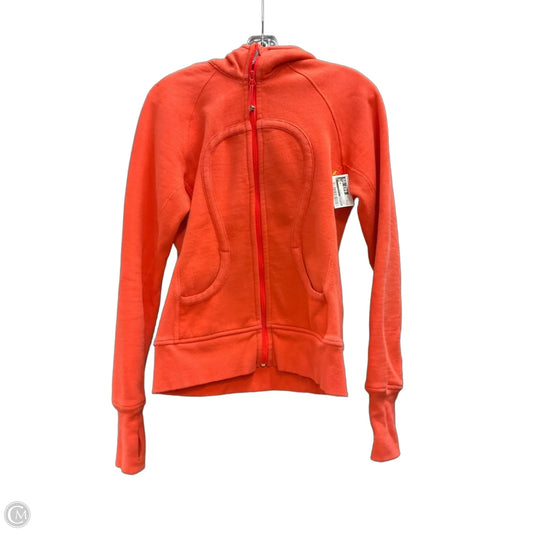 Sweatshirt Hoodie By Lululemon In Orange, Size: S