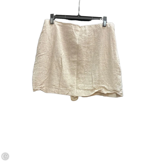 Skort By Abercrombie And Fitch In Cream, Size: M