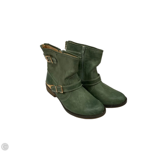 Boots Ankle Flats By Mossimo In Green, Size: 8