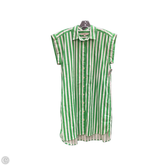 Dress Casual Midi By Loft In Striped Pattern, Size: 10