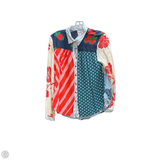 Top Long Sleeve By Maeve In Multi-colored, Size: M