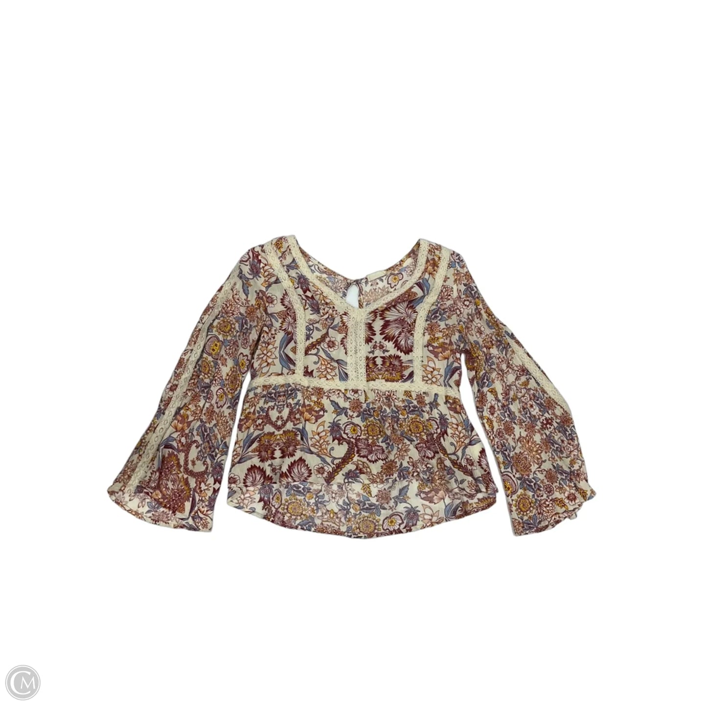Top Long Sleeve By Altard State In Floral Print, Size: M