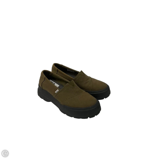 Shoes Flats By Toms In Green, Size: 8
