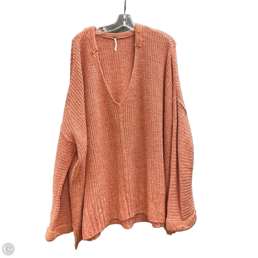 Sweater By Free People In Orange, Size: M