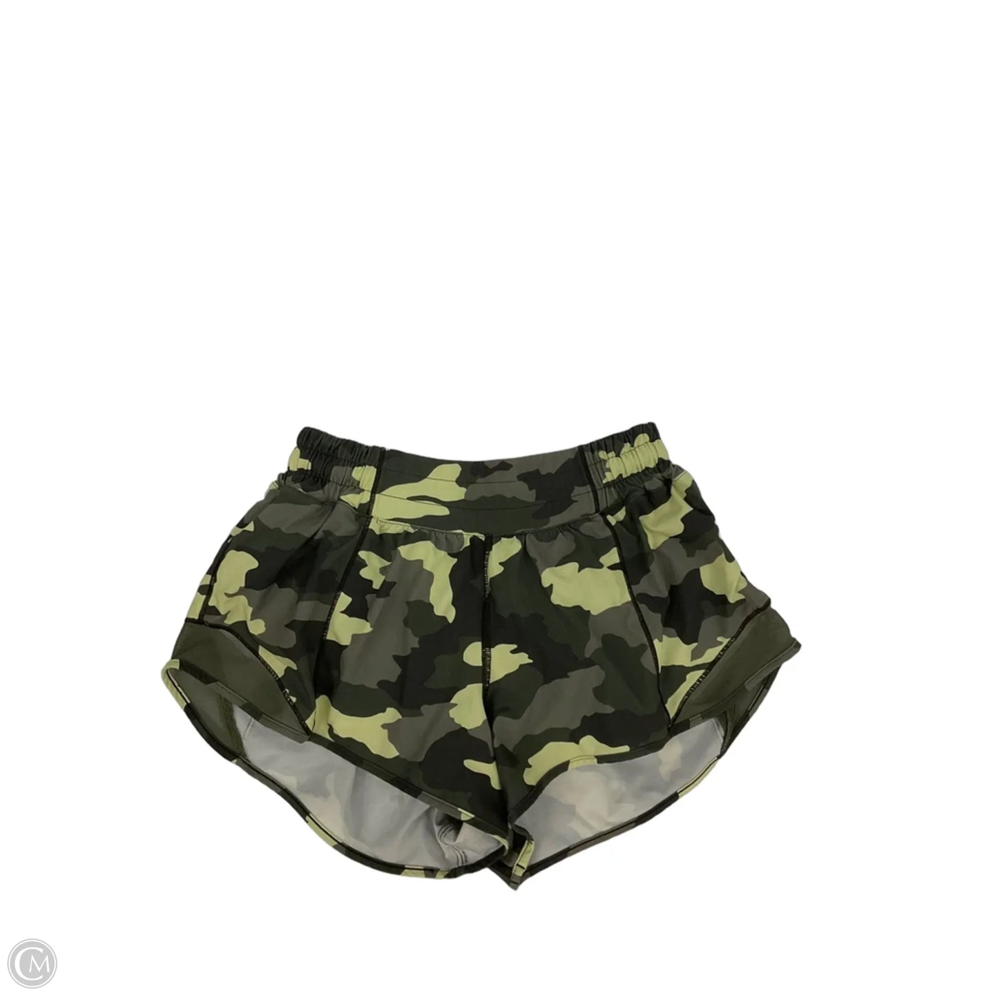 Athletic Shorts By Lululemon In Camouflage Print, Size: 4