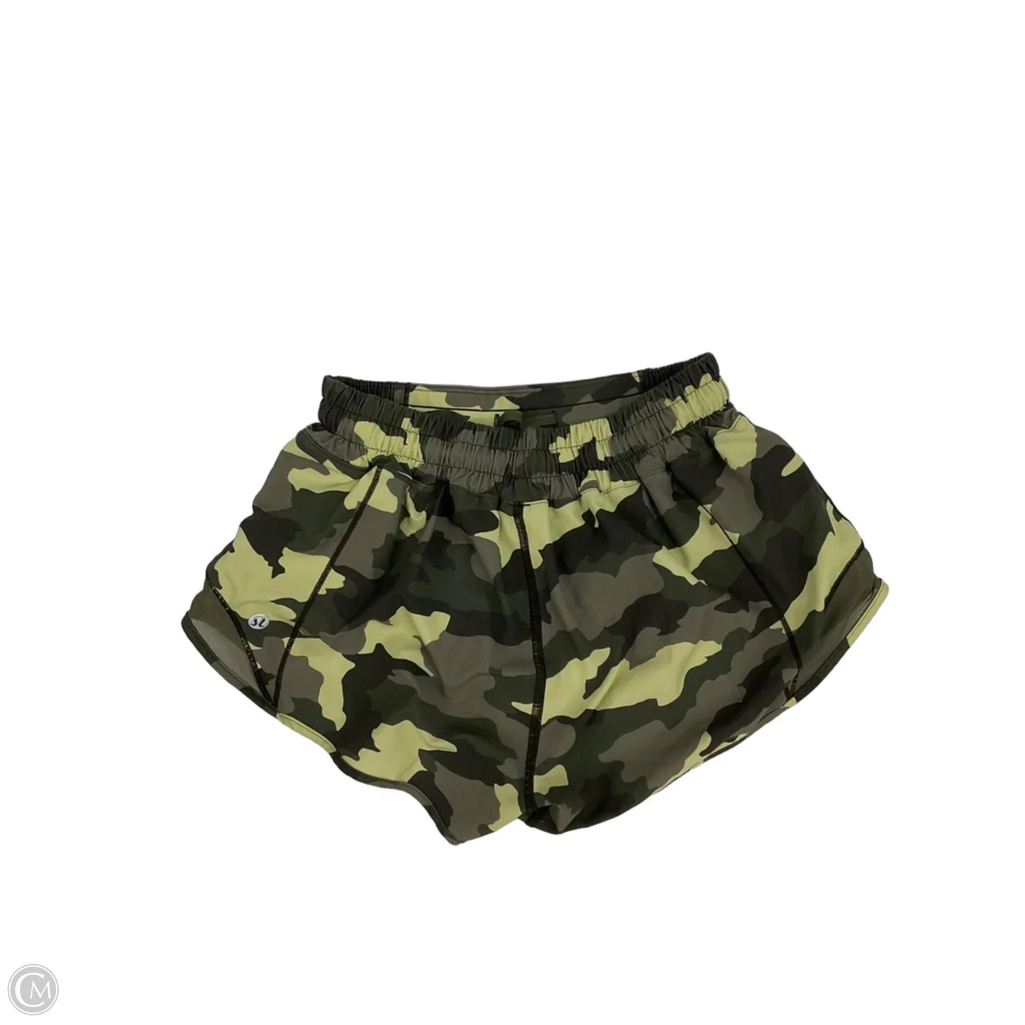 Athletic Shorts By Lululemon In Camouflage Print, Size: 4