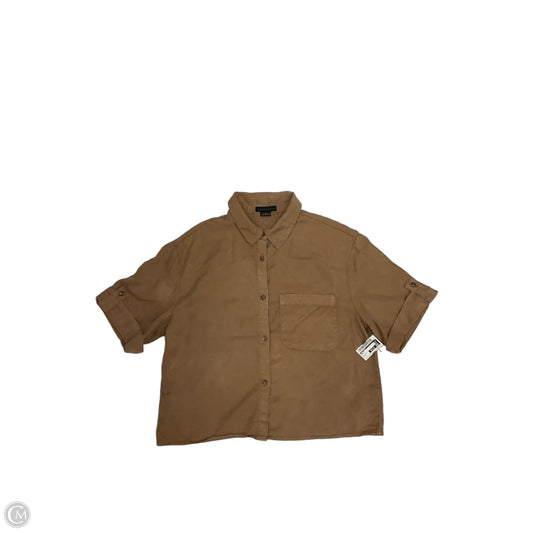 Top Short Sleeve By Sanctuary In Tan, Size: L