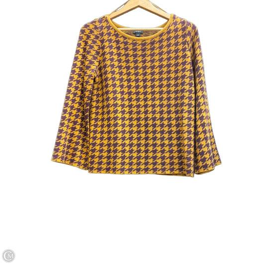 Sweater By Ann Taylor In Purple & Yellow, Size: S