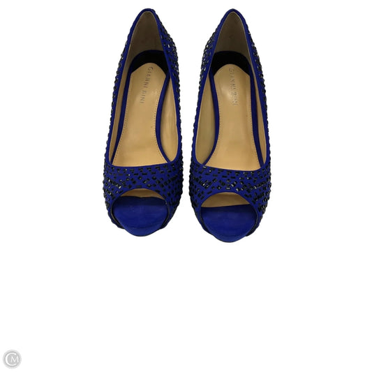 Shoes Heels Stiletto By Gianni Bini In Blue, Size: 8