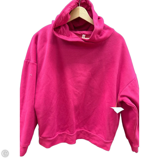 Sweatshirt Hoodie By Fabletics In Pink, Size: Xs