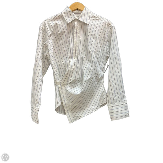 Top Long Sleeve By Madewell In Striped Pattern, Size: 4