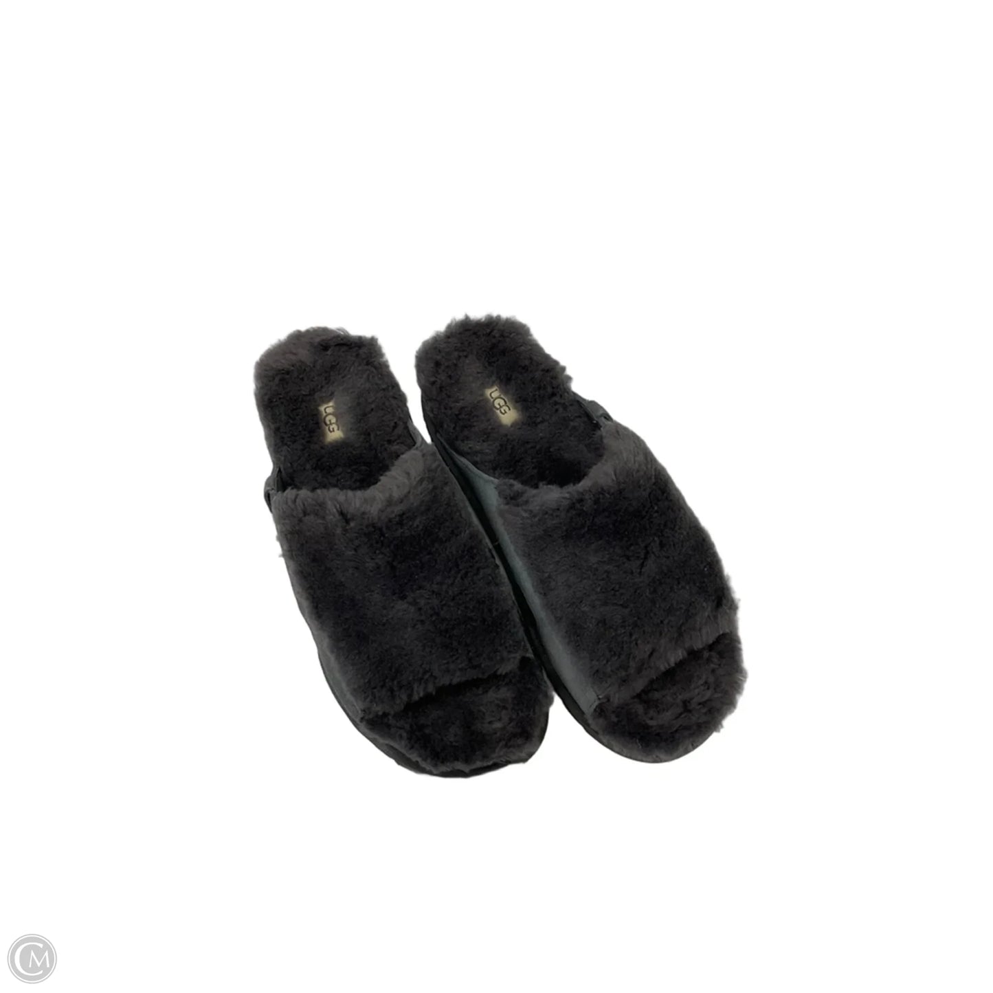 Slippers Designer By Ugg In Grey, Size: 9