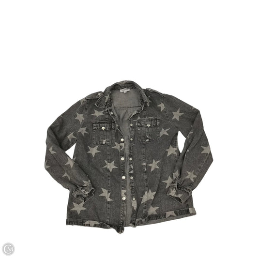 Jacket Denim By Clothes Mentor In Grey, Size: S