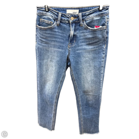 Jeans Straight By Vervet In Blue Denim, Size: 28
