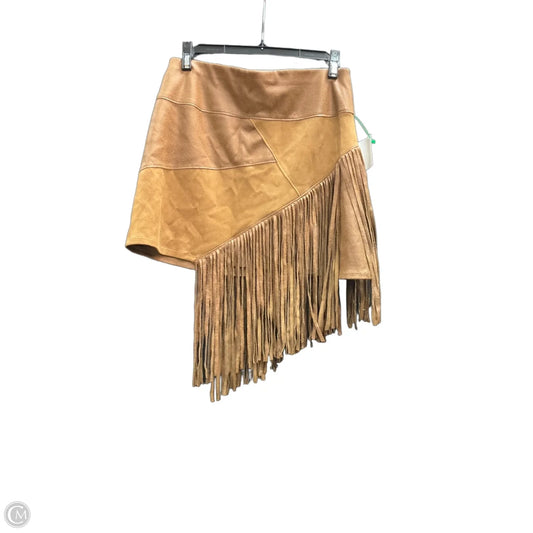 Skirt Midi By Clothes Mentor In Brown, Size: S