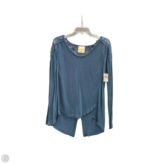 Top Long Sleeve By Free People In Blue, Size: S