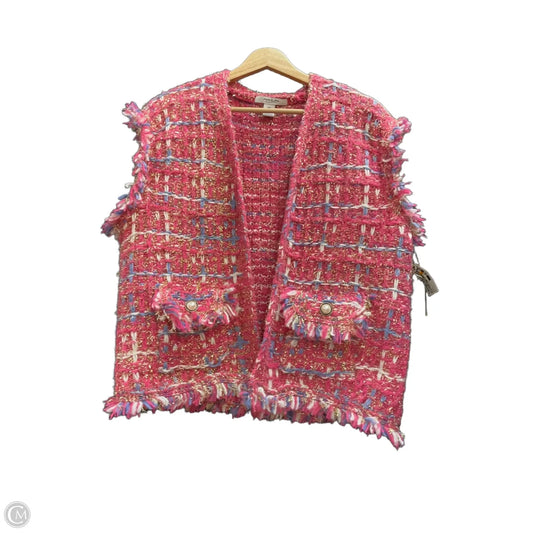 Vest Sweater By Anna & Ava In Pink, Size: S