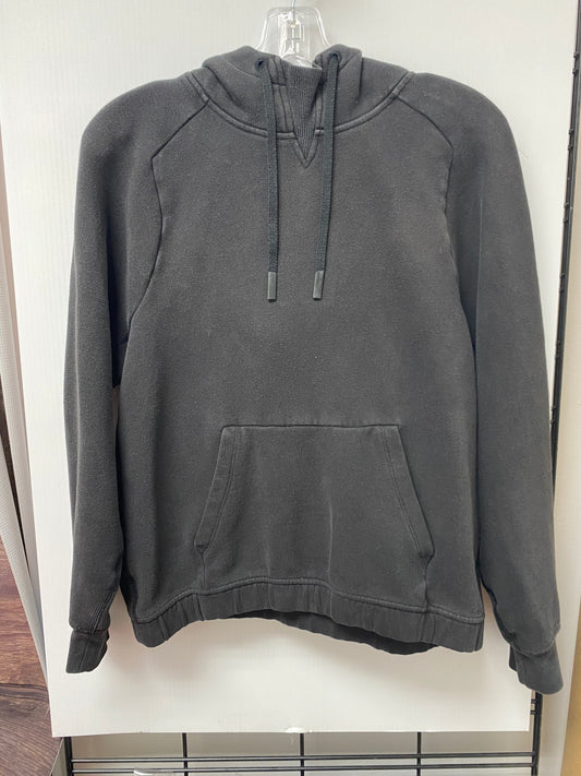 Athletic Sweatshirt Hoodie By Lululemon In Black, Size: 6