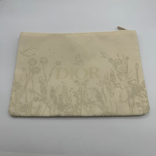 Makeup Bag Luxury Designer By Dior, Size: Large