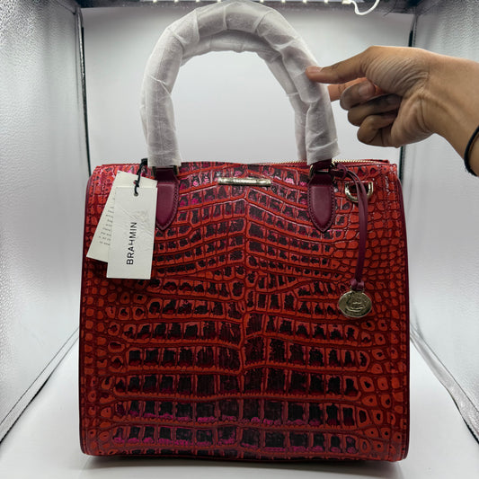 HANDBAG DESIGNER by BRAHMIN In RED, Size: LARGE