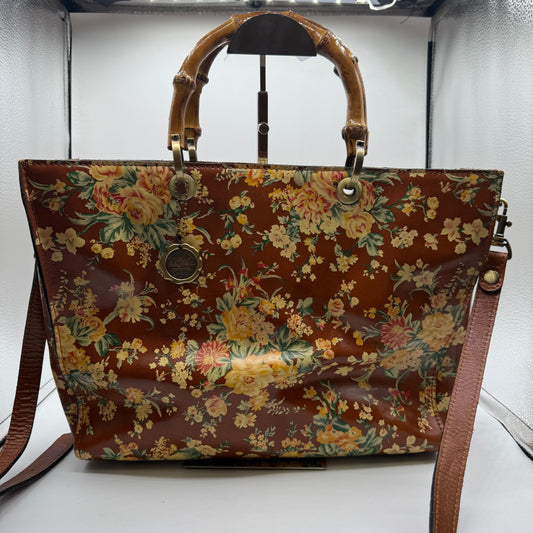 HANDBAG DESIGNER by PATRICIA NASH In FLORAL PRINT, Size: MEDIUM