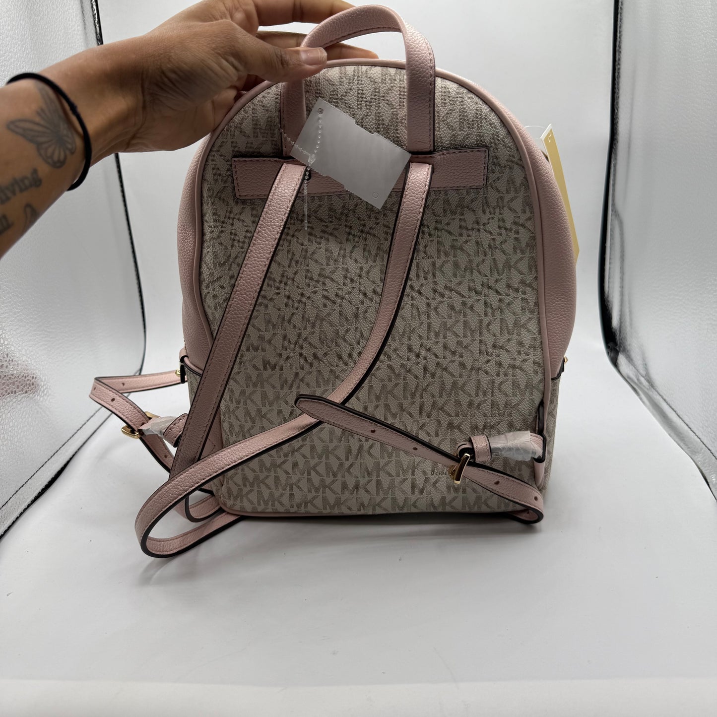 BACKPACK DESIGNER by MICHAEL KORS In GREY & PINK, Size: SMALL