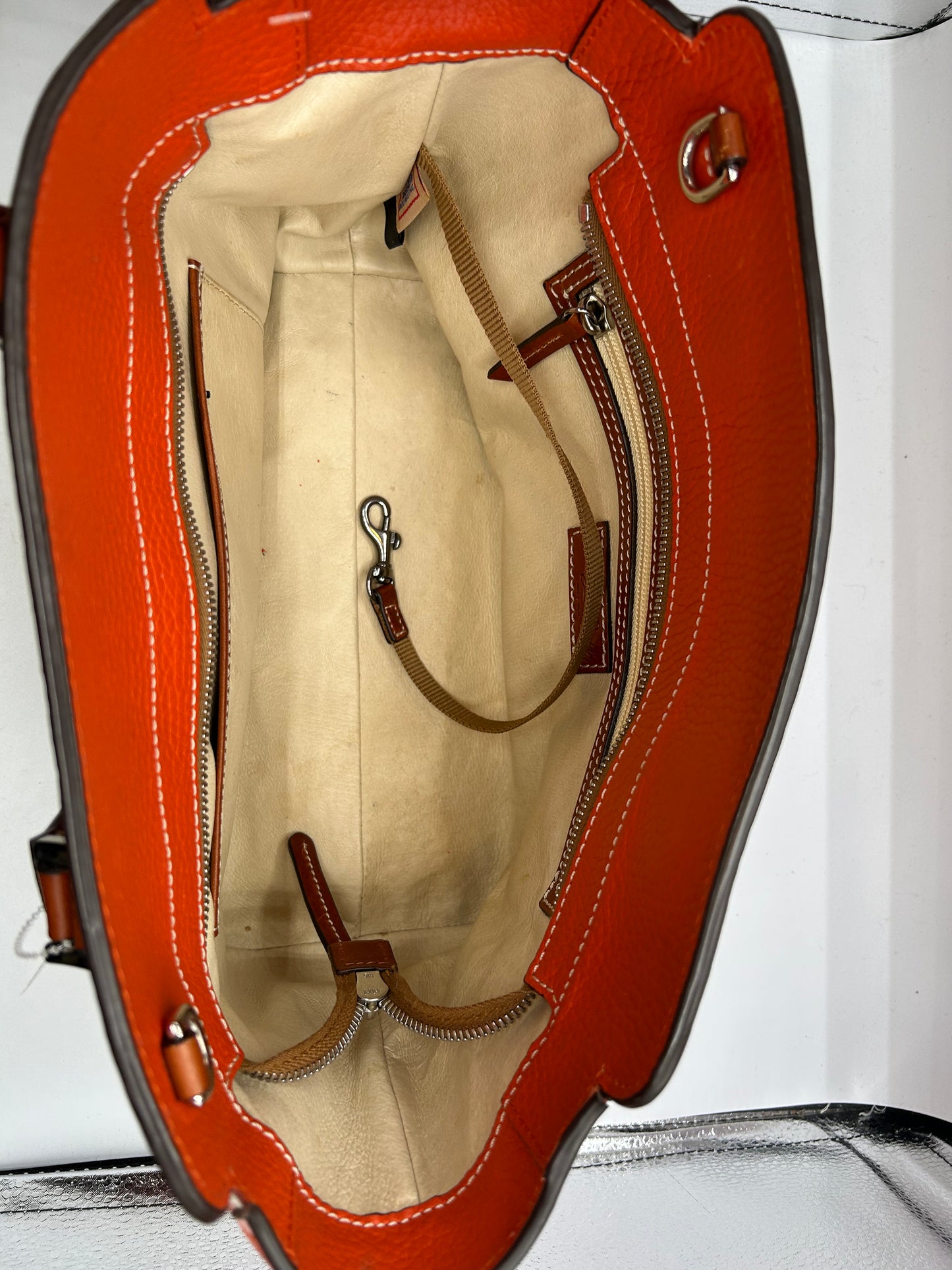 HANDBAG DESIGNER by DOONEY AND BOURKE In ORANGE, Size: MEDIUM