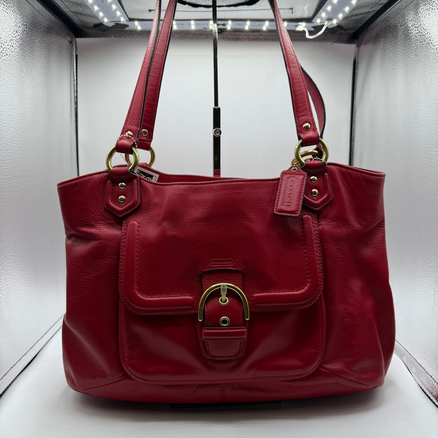 HANDBAG DESIGNER by COACH In RED, Size: MEDIUM