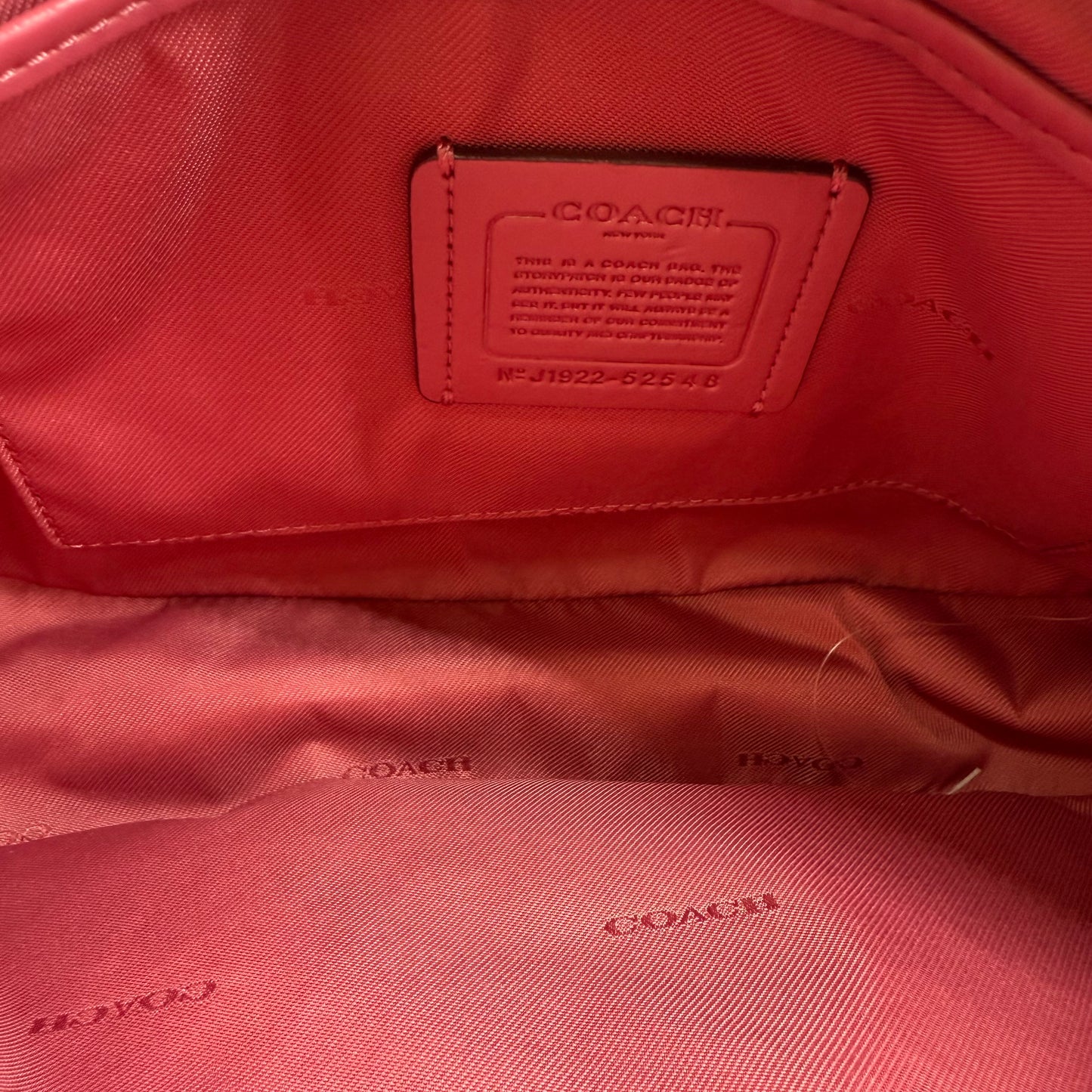 Handbag Designer By Coach, Size: Medium