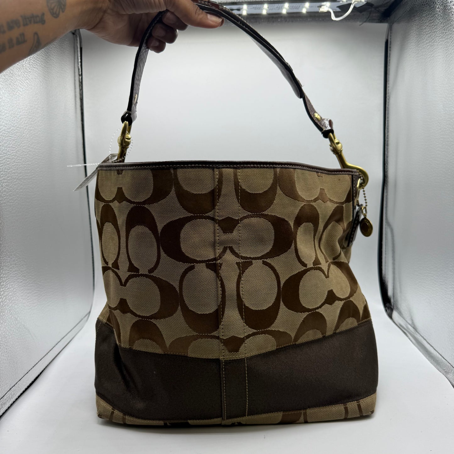 HANDBAG DESIGNER by COACH In BROWN, Size: LARGE