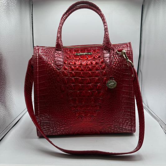 HANDBAG DESIGNER by BRAHMIN In RED, Size: LARGE