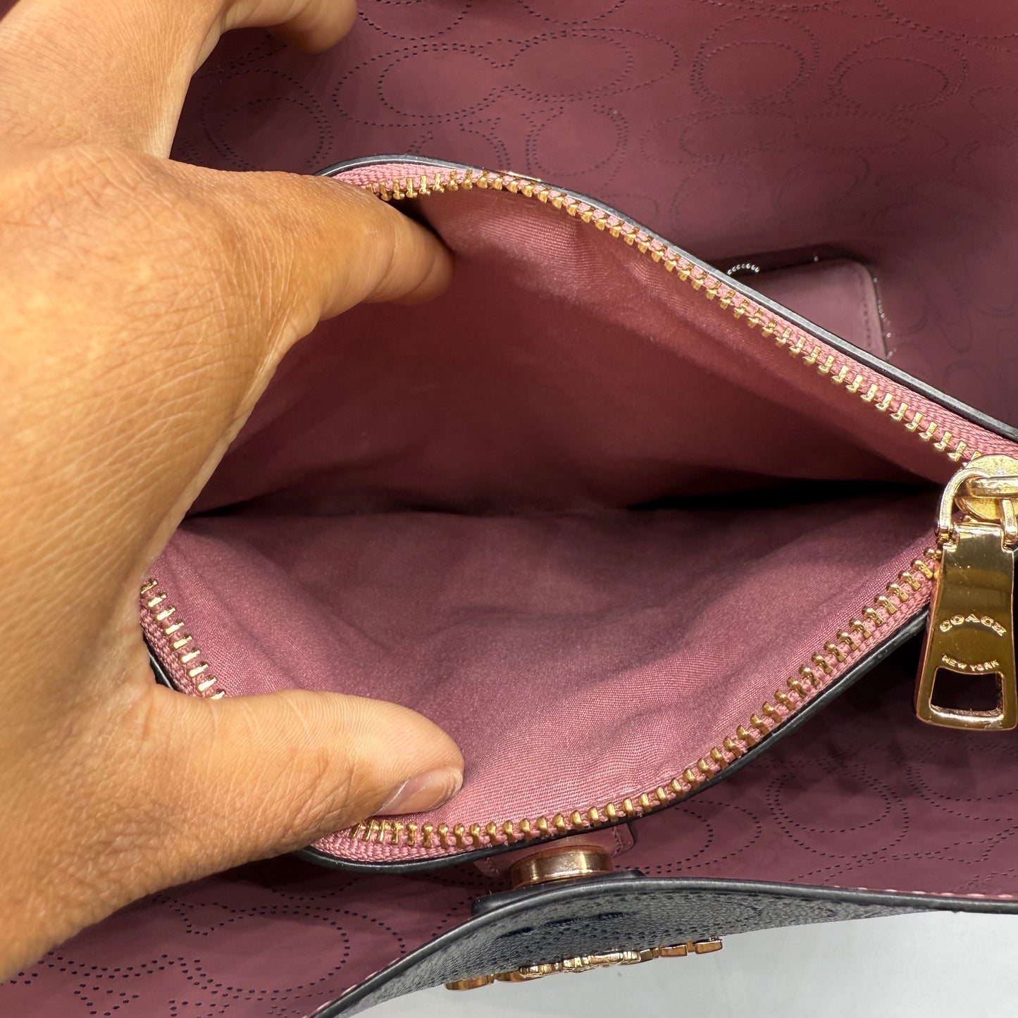 CROSSBODY DESIGNER by COACH In NAVY, Size: LARGE