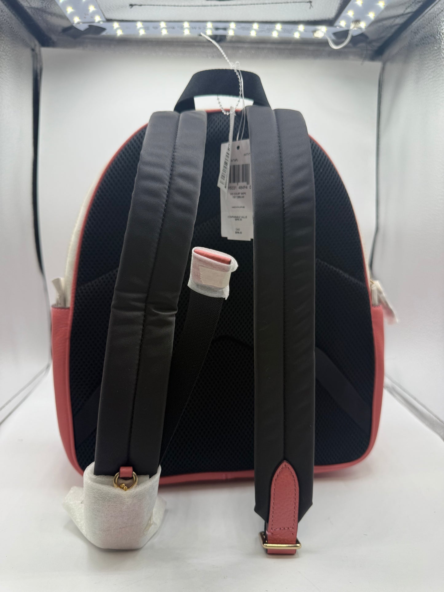 BACKPACK DESIGNER by COACH In PINK & WHITE, Size: LARGE