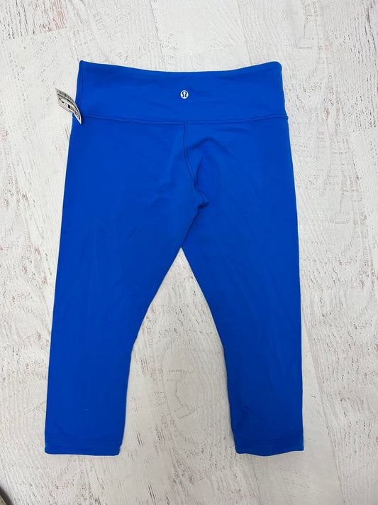 ATHLETIC LEGGINGS by LULULEMON In BLUE, Size: 8