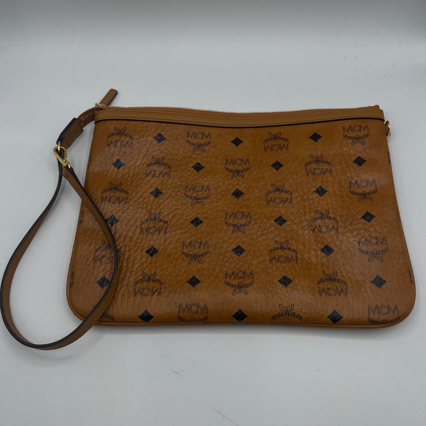 WRISTLET LUXURY DESIGNER by MCM In BROWN, Size: MEDIUM