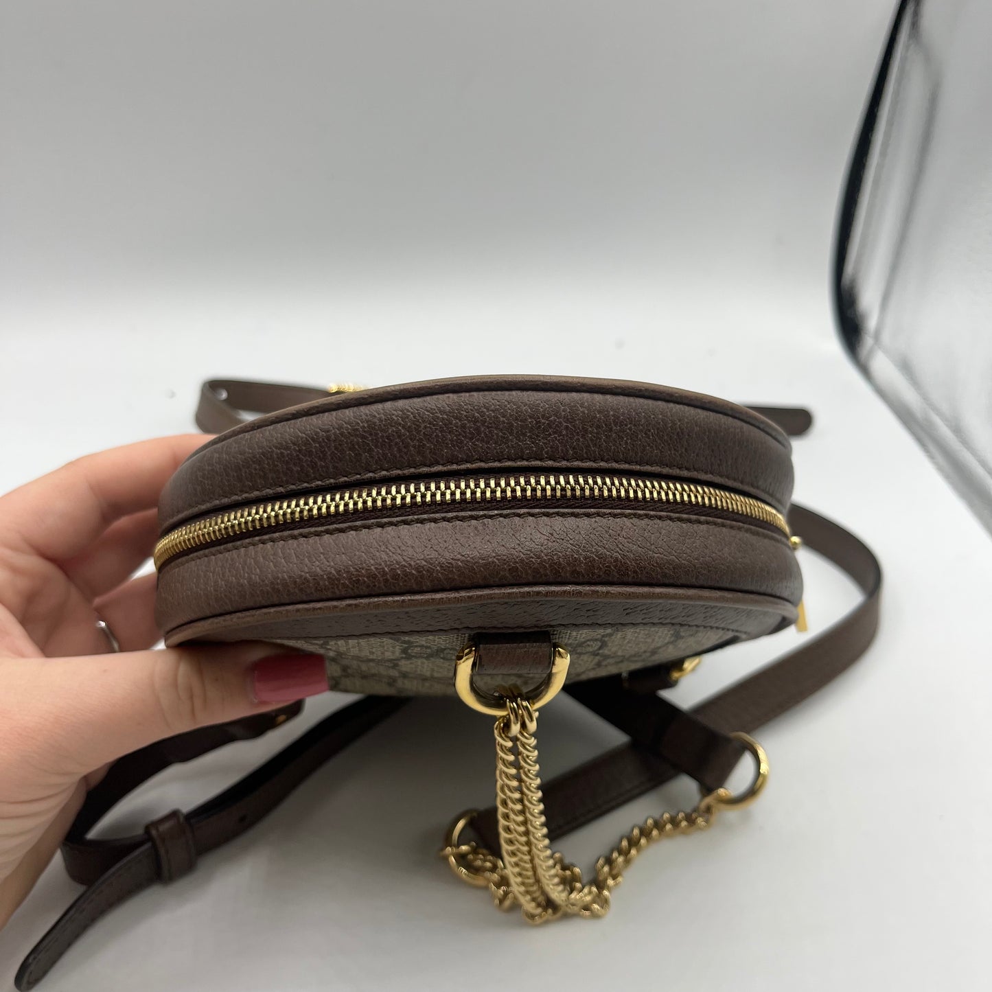 BACKPACK LUXURY DESIGNER by GUCCI In TAN, Size: SMALL