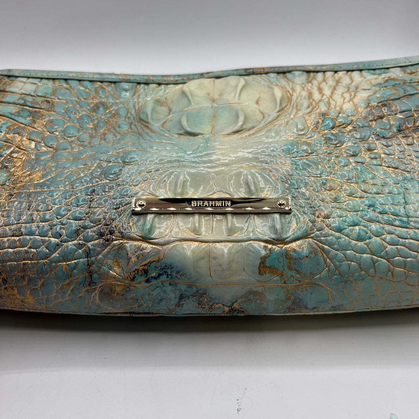 WRISTLET DESIGNER by BRAHMIN In BLUE & GOLD, Size: LARGE