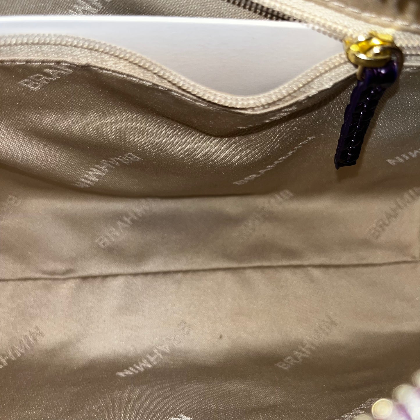 HANDBAG DESIGNER by BRAHMIN In PURPLE, Size: SMALL