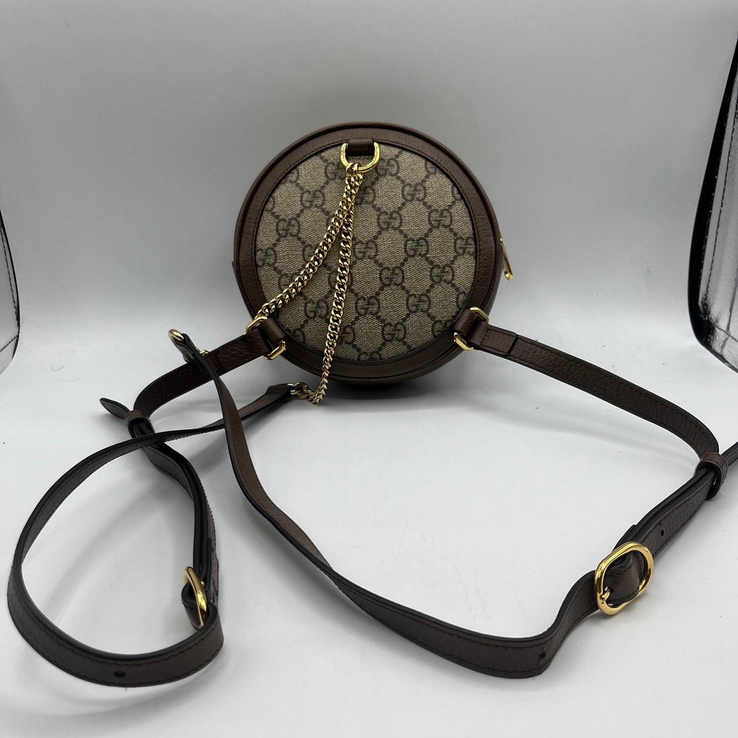 BACKPACK LUXURY DESIGNER by GUCCI In TAN, Size: SMALL
