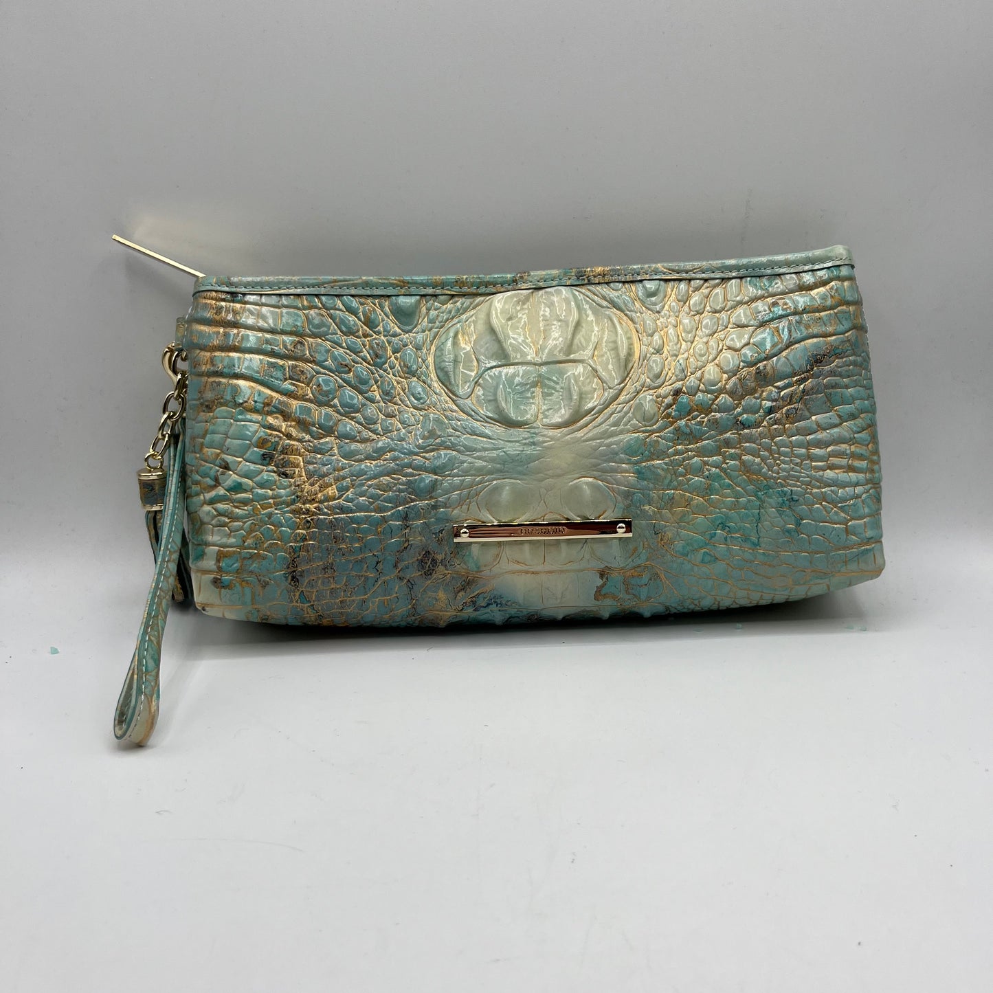 WRISTLET DESIGNER by BRAHMIN In BLUE & GOLD, Size: LARGE